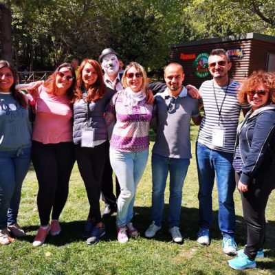 gli ospiti del press tour con il sindaco Gianfilippo Mignogna il terzo da destra