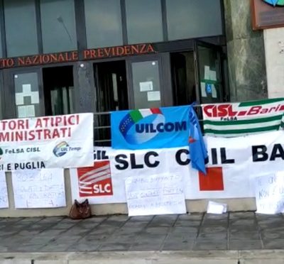 protesta call center bari
