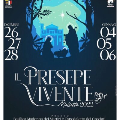 Locandina Presepe Vivente Molfetta, 4-5 e 6 gennaio dalle 18,30