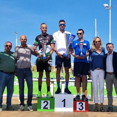 Premiazione Podio Maschile, Angelo Giliberto, Giovanni Assi, El Yaagoubi, Selvarolo, Colasuonno, Michela Assi, Giacomo Leone
