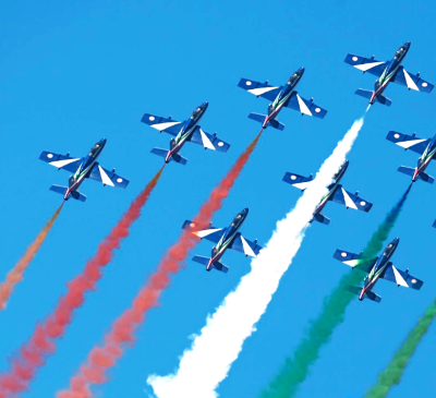 looping d’ingresso frecce tricolori