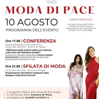 Moda di Pace evento Orsara